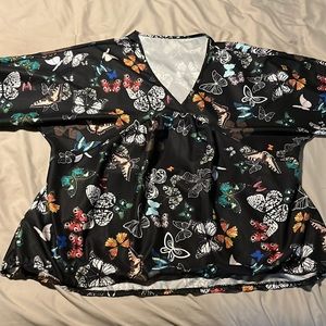 Slick butterfly quarter sleeve Shirt